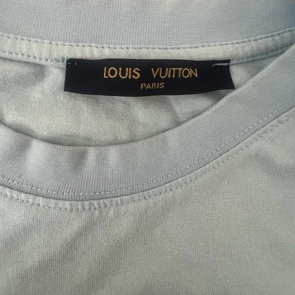 Streetwear Style Light Blue T-Shirt with NBA Patches - Picture 5 of 10